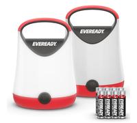 Energizer Lot de 2 lanternes LED, rouge, piles incluses