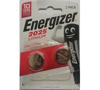 Energizer Lot de 2 piles bouton CR2025