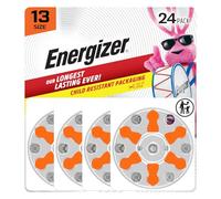 Energizer Lot de 24 Piles pour appareils auditifs Taille 13 Orange Tab