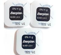 ENERGIZER Lot de 3 Blisters de 1 Pile Montres Oxyde d'Argent 321