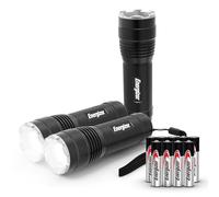 Energizer Lot de 3 lampes de poche tactiques, 300 lumens, résistantes à l'eau IPX4, lampes de poche LED en métal durable, superbes lampes de poche d'extérieur, piles incluses