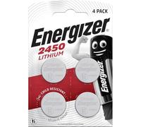 Energizer Piles bouton CR2450 - 3 V 620 mAh Lithium - Lot de 4