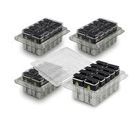 Energizer Lot de 40 Piles alcalines 6LR61 EN22 9 V E-Block dans des boîtes à Piles de la Marque Weiss - More Power + [4 boîtes de 10]