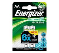 ENERGIZER Lot de 6 Blisters de 2 Accus Piles rechargeables HR6 Extreme AA 2300mah