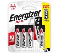 Energizer Max AA Lot de 4 Piles alcalines E91BP4