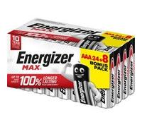 - Max Alcaline AAA/LR03, pack de 24+8 Piles