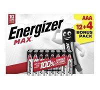 Energizer Max Micro (AAA) Lot de 16 Piles alcalines au manganèse 1,5 V