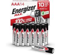 Energizer Max - Piles AAA (Lot de 14) - Alcaline 1,5V - Énergie Longue durée - Idéales pour Les appareils du Quotidien - Emballage 100% Recyclable - Conservation 10 Ans [Exclusivité Amazon]