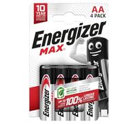Energizer – Pile alcaline AA (LR6) E303323700 Max – 1,5 V – Lot de 4