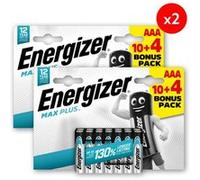 Energizer Max Plus Alcaline AAA/LR03, pack de 10+4 Piles G