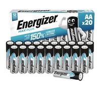 Energizer Piles alcalines Max Plus AA (LR6) 1,5 V – Lot de 20