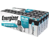 Energizer Piles alcalines Max Plus 9V (6LR61) x20