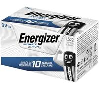 10 Piles Lithium 9V / 6LR61 Energizer Ultimate Lithium