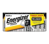 ENERGIZER Pack de 10 Piles Alcaline Power LR03 AAA FAMILY PACK