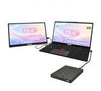 Energizer Pack Laptop 15,6" 8Go 256Go SSD + Écran Portable 15,6" IPS FHD + Lecteur DVD USB - Windows 11 - Clavier QWERTY - WiFi
