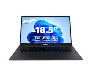 Energizer PC Portable 18,5" FHD, Intel Pentium Gold, 4/128 Go, AZERTY, WiFi | Écran géant IPS, châssis de 21 mm, jusqu'à 11 h d'autonomie, idéal multitâche, films et visioconférence, batterie 8000 mAh