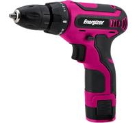 Energizer Perceuse Visseuse Sans Fil 12V 25 Nm, Mandrin 10 mm, Charge USB-C | Batterie lithium intégrée, mandrin auto-serrant sans outil, compacte et légère, poignée soft grip, câble de 1,5 m fourni