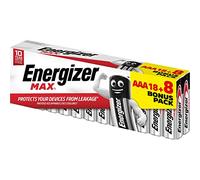 ENERGIZER PILAS ALKALINE MAX Pile LR03 (AAA) BL18+8 BR E301645000 Orange