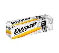 ENERGIZER PILAS INDUSTRIALES LR20 (D) DP12 BR, Pile alcaline jetable 636108 Noir