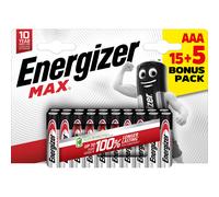 ENERGIZER PILAS ALKALINE MAX LR03 (AAA) BL15+5 BR Piles