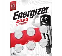 Energizer Pile bouton CR 2032 Lithium 240 mAh 3 V – Lot de 6