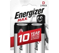 2 Piles alcalines LR20 Max D Energizer