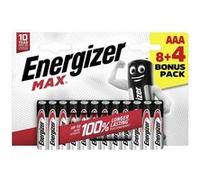 Energizer Piles alcalines Energizer Max AAA (LR03) 8+4