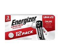 Energizer Pile LR44, Pile Bouton LR44/A76, Lot de 12