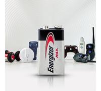 Energizer Pile Max Alcaline 9V/E-Block/6LR61 2 pcs/paquet.