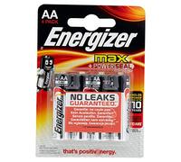 Energizer Piles alcalines AA, 4 Piles de Chaque