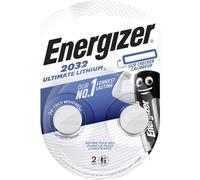 Energizer Pile bouton CR2032 - Lithium 3V 235 mAh - Haute performance - 2 piles