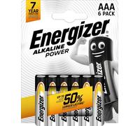 Energizer Piles LR03/AAA Alkaline power, Les 6 piles