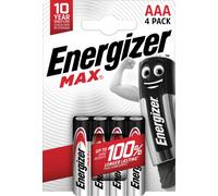 Energizer Piles minimales (4 pièces). Alcaline AAA 1,5 V Max