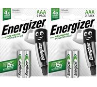 Energizer Power Plus AAA Rechargeable Battery Hybrides Nickel-métal (NiMH) - Piles domestiques (Rechargeable Battery, AAA, Hybrides Nickel-métal (NiMH), 1,2 V, 2 pièce(s), 700 mAh) E300626500