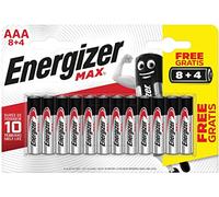 Energizer Piles Puissance alcaline Longue durée 12 Piles AAA