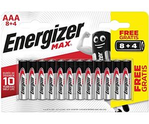 Energizer Puissance alcaline Longue durée | 12 Piles AAA.