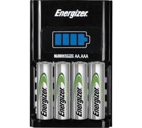 Energizer Recharge - Piles Rechargeables avec Chargeur Express - charge complète en 1 heure ou moins - Compatible NiMH AA et AAA - 4 Pile AA 2300 mAh incluses