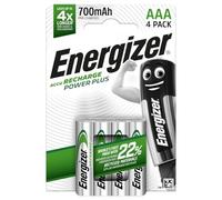 Energizer Recharge Power Plus (4 pcs, AAA, 700 mAh, Batterie), Batterie + chargeur