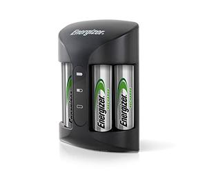 Energizer Recharge Pro - Piles Rechargeables avec Chargeur - Compatible NiMH AA et AAA - la fiche de type G (UK)