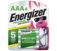 Energizer Recharge Universal, AAA, 4 Batterie Rechargeable - Batteries Rechargeables (AAA, 4, AAA, Argent, 4 pièce(s))