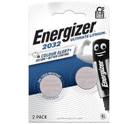 2 Piles CR2032 Energizer Bouton Ultimate Lithium 3V