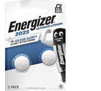 Energizer Ultimate Lithium Piles bouton CR 2025, pack de 2