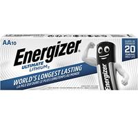 Energizer Ultimate Lot de 10 Piles au Lithium AA Mignon Li-FES 2 1,5 V