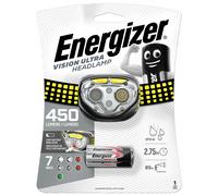 Energizer Vision Ultra Lampe Frontale LED 450 Lumen Noire Avec Piles AAA
