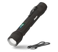 Energizer X1000 Lampe torche LED rechargeable avec indicateur d'alimentation, lampe de poche super lumineuse, résistante à l'eau IPX4, lumière robuste pour l'extérieur, les urgences