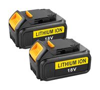 Energup 2Pcs 18V 5Ah Batterie pour Dewalt Batterie 18V DCB184 DCB183 DCB182 DCB181 DCB200 DCB201 Compatible avec Les Batteries XR