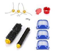 energup Accessoire de Rechange pour aspirateur Irobot Roomba série 500 600 610 620 650 Comprend 3 filtres, Brosse latérale, 1 Brosse à Poils et Brosse à Batteur Flexible