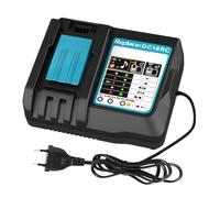 ENERGUP DC18RC 3A Chargeur pour Makita Chargeur 18V Compatible avec 14,4V-18V Batterie BL1850B BL1850 BL1840 BL1830 BL1820 BL1415N BL1430