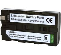 energy 250467 Batterie pour appareil photo Remplace l'accu d'origine NP-F530, NP-F550, NP-F570 7.2 V 2000 mAh