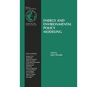 Energy And Environmental Policy Modeling